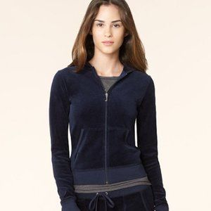 Juicy Couture Navy Velour Hoodie